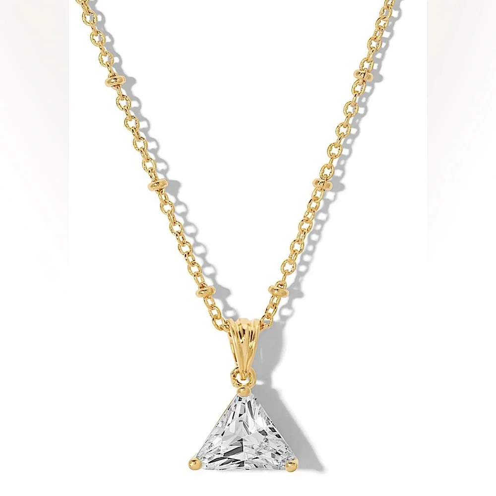 VANESSA MOONEY THE TRIANGLE DIAMOND NECKLACE